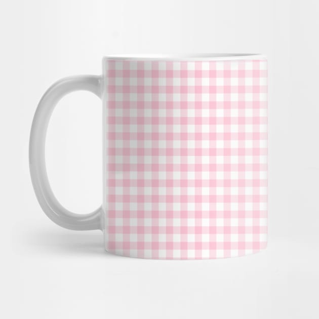 Pink and White Cute Vichy Pattern by Trippycollage